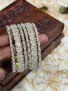 Side Bangle With Stone Work
