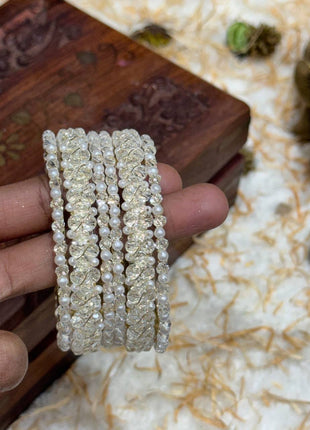 Side Bangle With Stone Work
