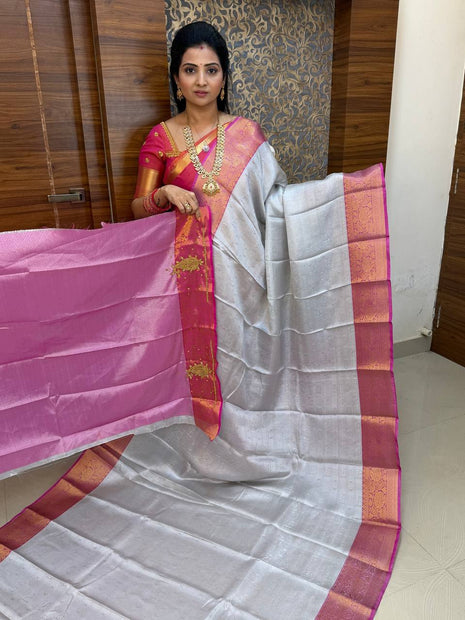 Katan Silk With Aari Work Blouse
