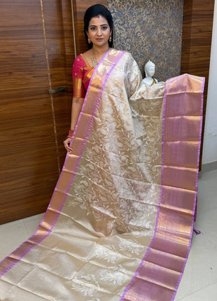 Kanchi Silk With Rich Embroidery Work