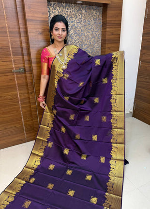Premium Kanchi Gold Zari Pallaku Design