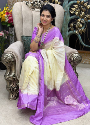 Retta Patta Border Silk