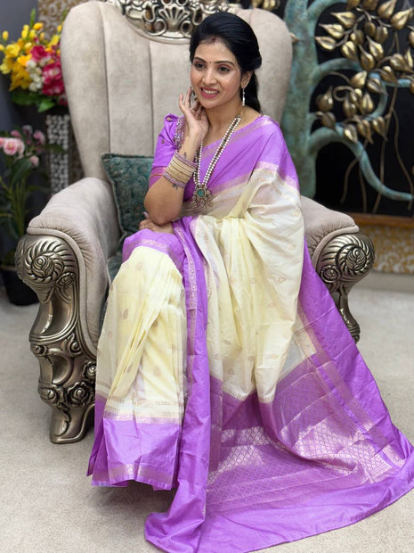 Retta Patta Border Silk