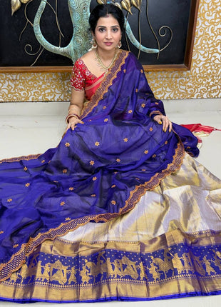 Lehenga is Free Size (Semi Stitched )