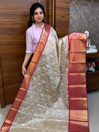 Kanchi Silk With Rich Embroidery Work