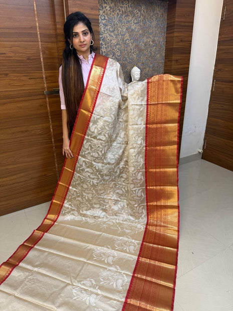 Kanchi Silk With Rich Embroidery Work