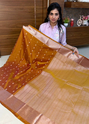 Premium Kanchi Silver Zari