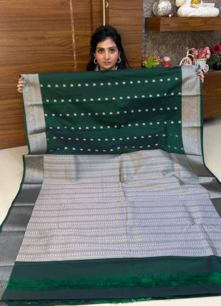 Premium Kanchi Silver Zari