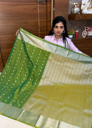 Premium Kanchi Silver Zari