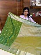 Premium Kanchi Silver Zari