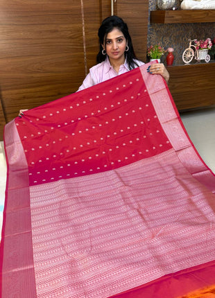 Premium Kanchi Silver Zari