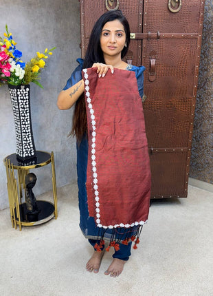 Cotton Saree With Running Blouse