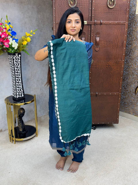 Khadi Cotton With Running Blouse