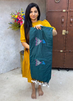 Cotton Saree With Running Blouse