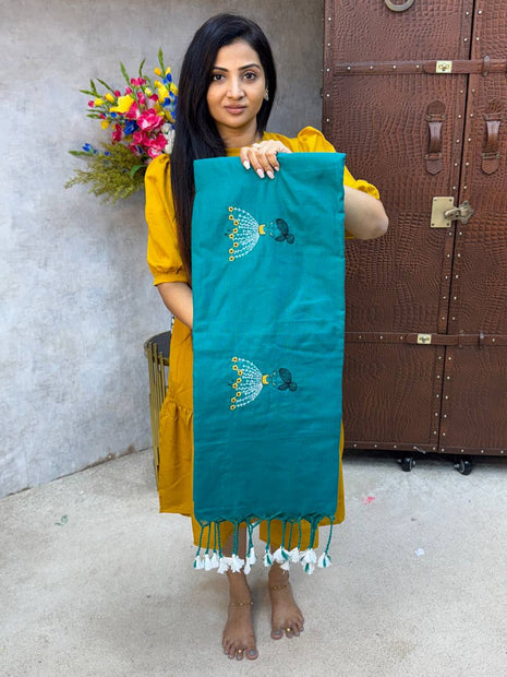 Khadi Cotton With Running Blouse