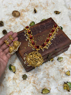 Temple with Diamond look Stone Jewellery