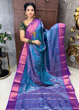 Triple Shade Kanchi Silk