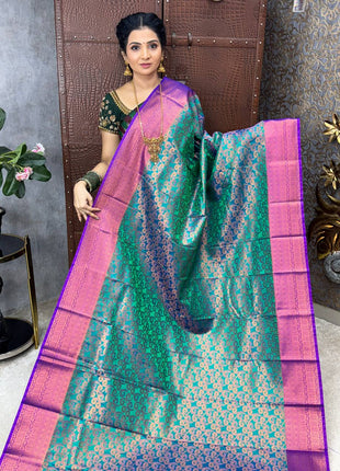 Triple Shade Kanchi Silk