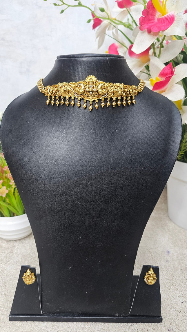 Temple With Choker Necklace Jewellery