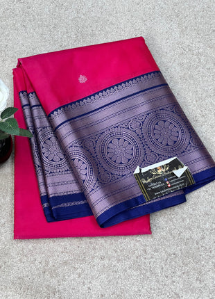 Premium Kanchi Silver Zari
