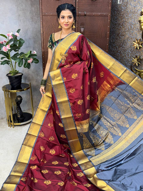 Kanchi Silk Gold Zari