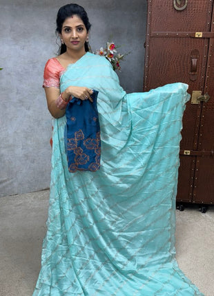 Saree Blouse Combo (Designer Saree With Blouse)