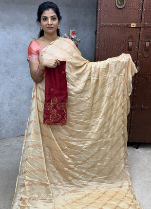 Saree Blouse Combo (Designer Saree With Blouse)