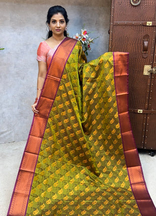 Triple Shade Kanchi Silk