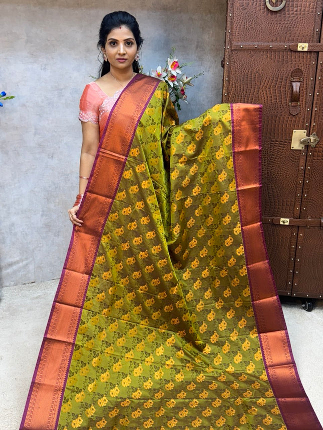 Triple Shade Kanchi Silk