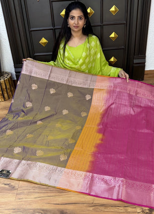 Kanchi Silk Silver Zari