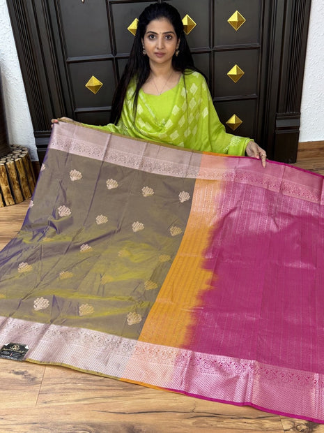 Kanchi Silk Silver Zari