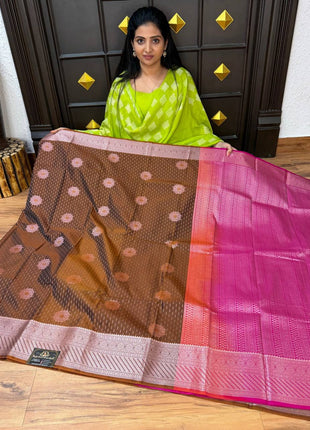 Kanchi Silk Silver Zari