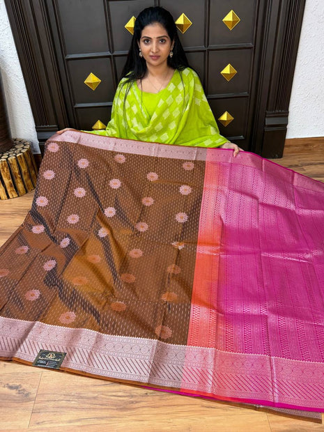 Kanchi Silk Silver Zari