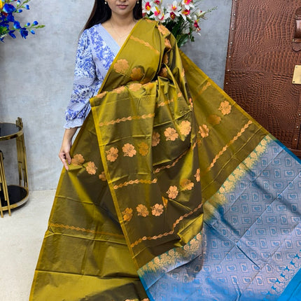 Border Less Kanchi Silk