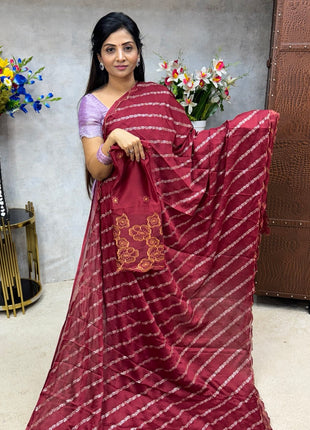 Saree Blouse Combo (Designer Saree With Blouse)