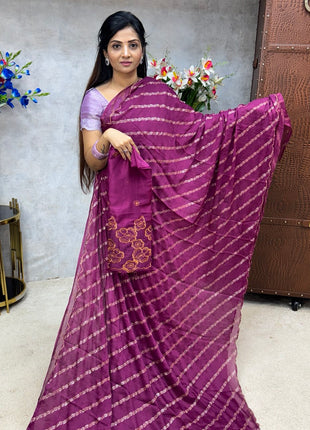 Saree Blouse Combo (Designer Saree With Blouse)