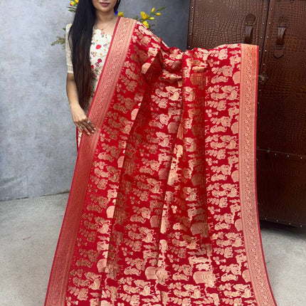 Pure Georgette Banarasi