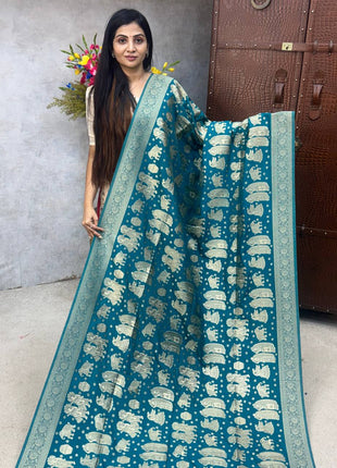 Pure Georgette Banarasi