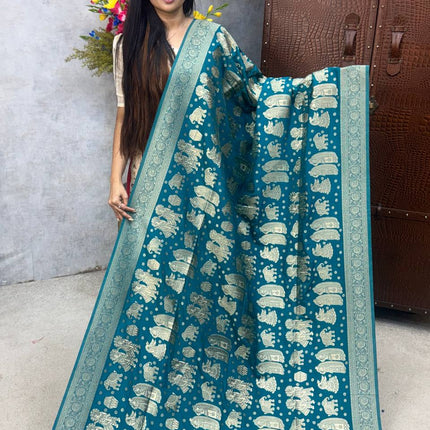 Pure Georgette Banarasi