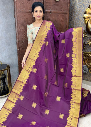Premium Kanchi Gold Zari Pallaku Design