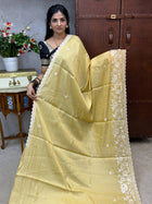 Raw Silk with Embroidery