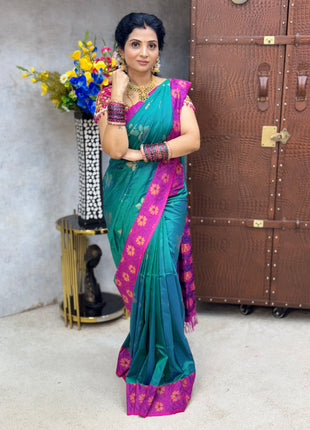 Kanchi Soft Silk - Pochampally Blouse