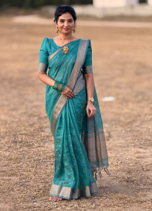 Handloom Linen Saree