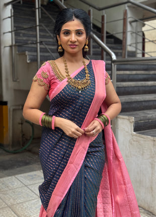 Kanchi Silk - Bottle Green