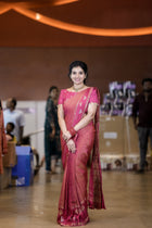 Pure Viscose Georgette- Rani pink