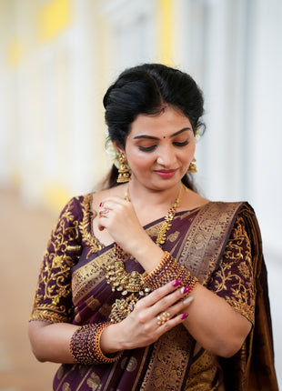 Kanchi Silk Gold Zari