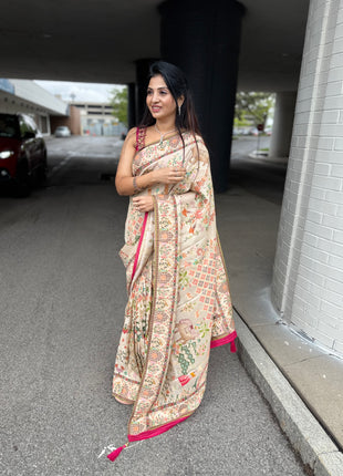 Handloom Munga Crepe  Pashmina