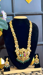 Temple with Diamond look Stone Jewellery
