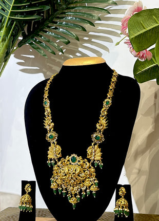 Temple with Diamond look Stone Jewellery