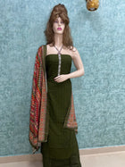 Merun_Green_Cotton_Velvet_Stripe_Salwar_Material